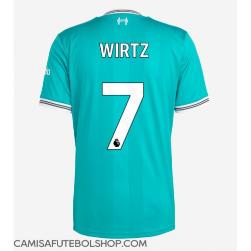 Camisa de time de futebol Liverpool Florian Wirtz #7 Replicas 3º Equipamento 2025-26 Manga Curta
